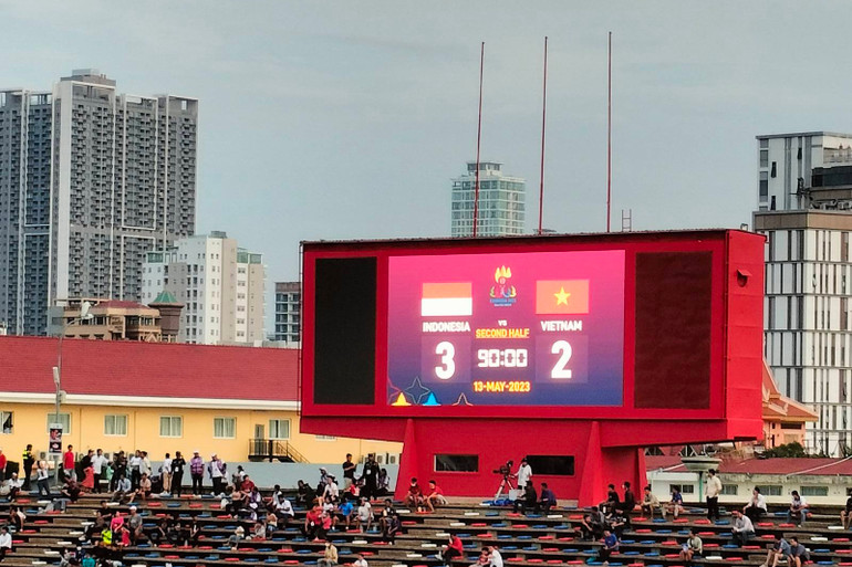 Trận đấu kết thúc với tỷ số 3-2 nghiêng về U22 Indonesia. Trận đấu kết thúc với tỷ số 3-2 nghiêng về U22 Indonesia.