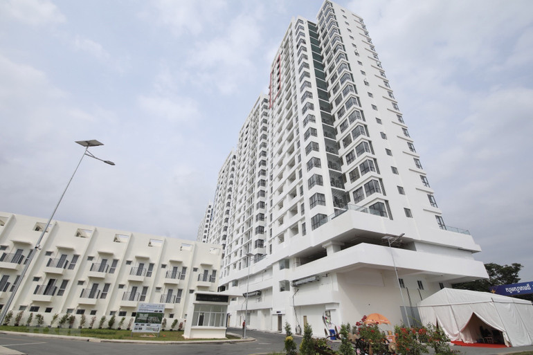 Làng vận động viên được xây dựng hiện đại.