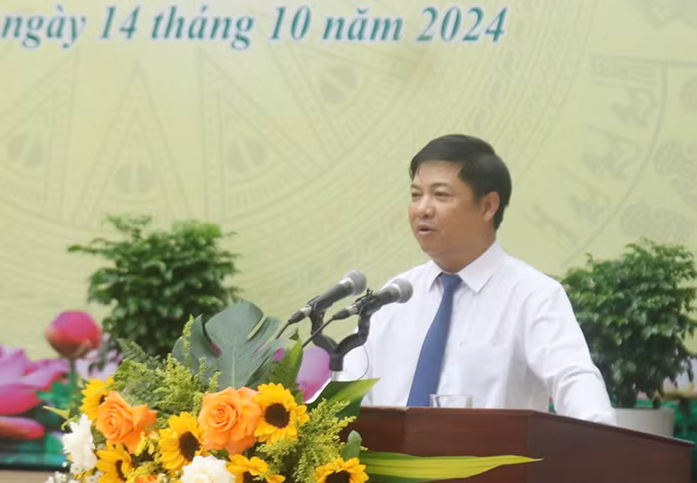 Bí thư Tỉnh ủy Lương Nguyễn Minh Triết phát biểu chỉ đạo tại Hội nghị.