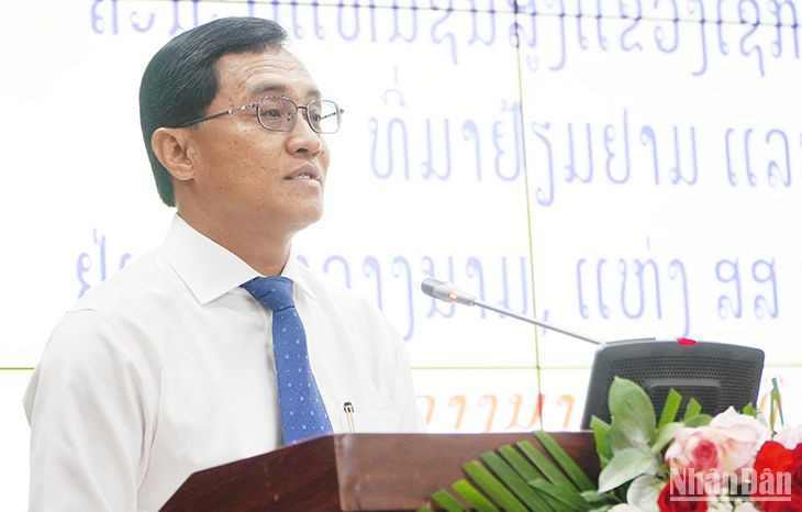 Đồng chí Lếch-lay Sỉ-vi-lay, Bí thư Tỉnh ủy, Tỉnh trưởng tỉnh Sê Kông mong muốn Quảng Nam tiếp tục quan tâm, hỗ trợ đào tạo nguồn nhân lực. Đồng chí Lếch-lay Sỉ-vi-lay, Bí thư Tỉnh ủy, Tỉnh trưởng tỉnh Sê Kông mong muốn Quảng Nam tiếp tục quan tâm, hỗ trợ đào tạo nguồn nhân lực.