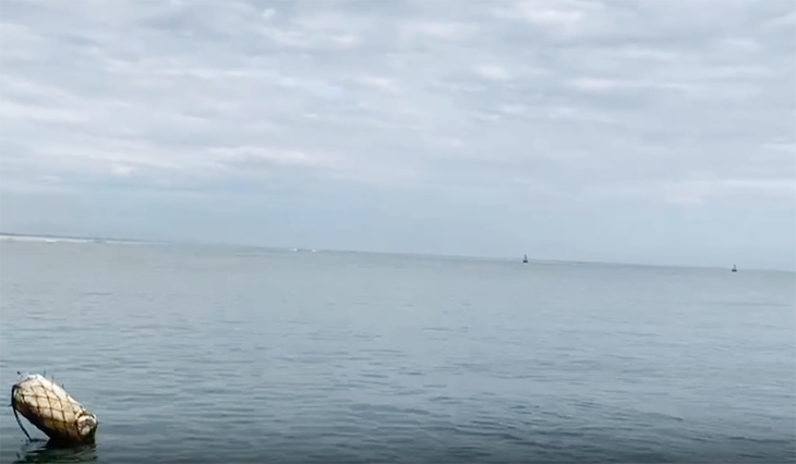 Vùng biển Tam Thanh, nơi nạn nhân mất tích.