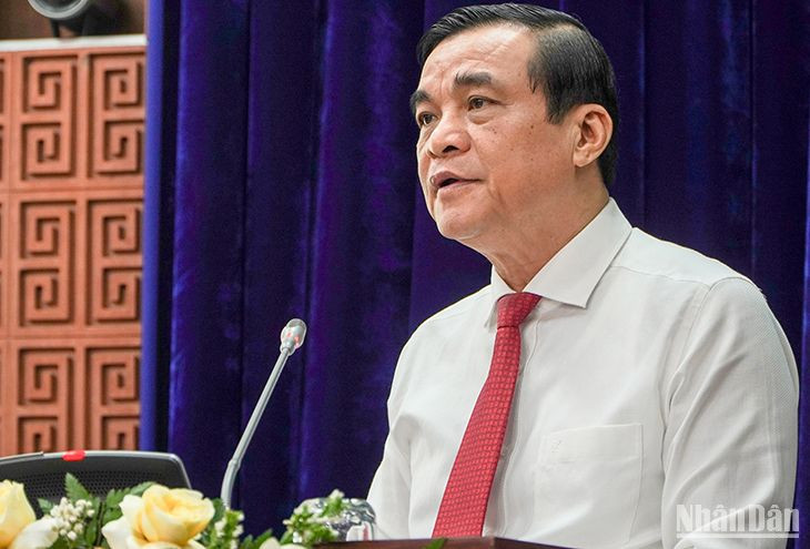 Bí thư Tỉnh ủy Quảng Nam Phan Việt Cường thông tin một số kết quả nổi bật của tỉnh trong thời gian qua.