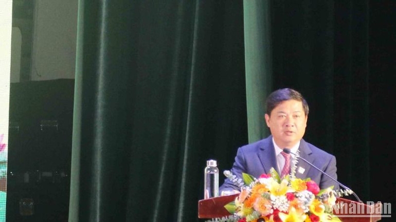 Bí thư Tỉnh ủy Quảng Nam Lương Nguyễn Minh Triết phát biểu tại buổi gặp mặt. Bí thư Tỉnh ủy Quảng Nam Lương Nguyễn Minh Triết phát biểu tại buổi gặp mặt.