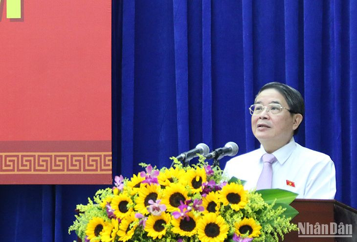 Phó Chủ tịch Quốc hội Nguyễn Đức Hải phát biểu chỉ đạo tại kỳ họp.