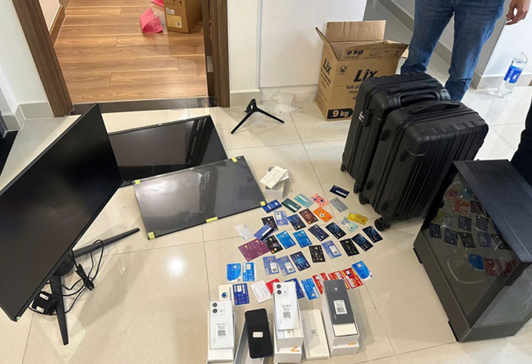 Tang vật thu giữ.