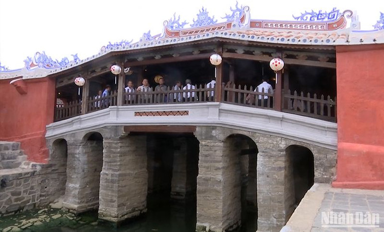 Chùa Cầu vừa được tu bổ, khánh thành và đưa vào phục vụ du khách từ đầu tháng 8/2024.