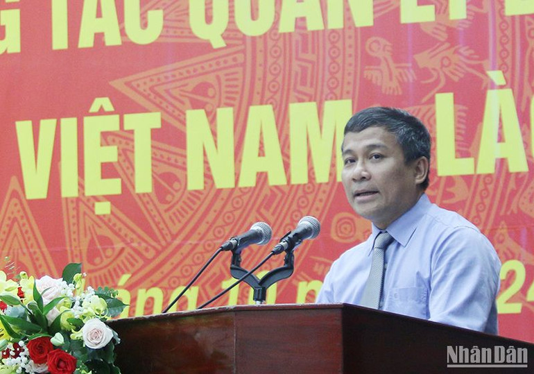 Thứ trưởng Thường trực Ngoại giao Nguyễn Minh Vũ cho rằng, công tác biên giới lãnh thổ đóng góp thiết thực trong xây dựng, bảo vệ đất nước trên tuyến biên giới đất liền Việt Nam-Lào