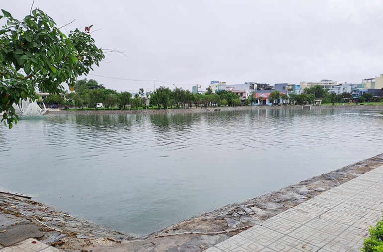 Hệ thống thoát nước nội thị Tam Kỳ đã được khơi thông để thoát lũ, hạn chế ngập lụt.