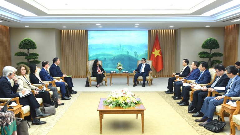 Quang cảnh buổi tiếp.