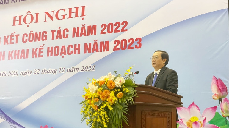 Bộ trưởng Khoa học và Công nghệ Huỳnh Thành Đạt phát biểu tại Hội nghị.