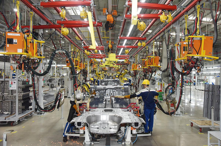 Dây chuyền sản xuất, lắp ráp ô-tô Hyundai Thành Công.