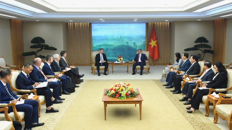 Quang cảnh buổi tiếp.