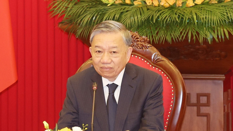 Tổng Bí thư, Chủ tịch nước Tô Lâm điện đàm với Tổng thống Đại Hàn Dân Quốc Yoon Suk Yeol.