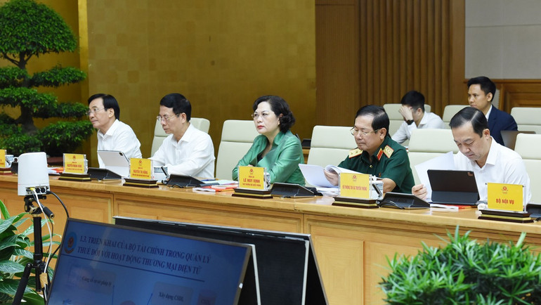 Lãnh đạo các bộ, ban, ngành tham dự Hội nghị.