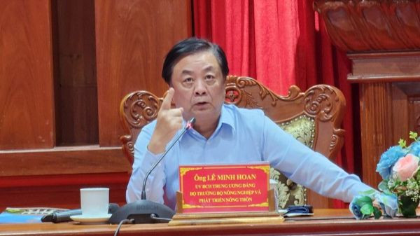 Bộ trưởng Lê Minh Hoan phát biểu tại buổi làm việc.