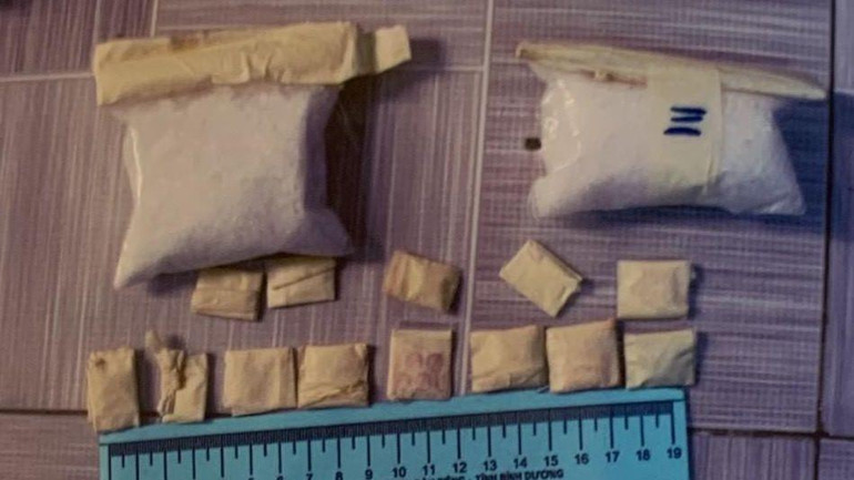 Ma túy được phát hiện trong người và nơi ở của đối tượng Lê Văn Thanh.