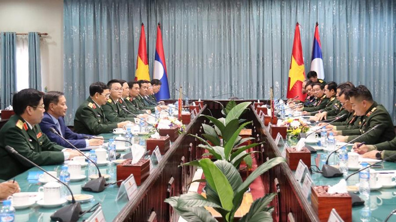 Quang cảnh buổi hội đàm. (Ảnh: Trịnh Dũng)