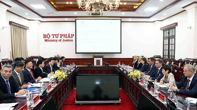 Toàn cảnh buổi Hội đàm.