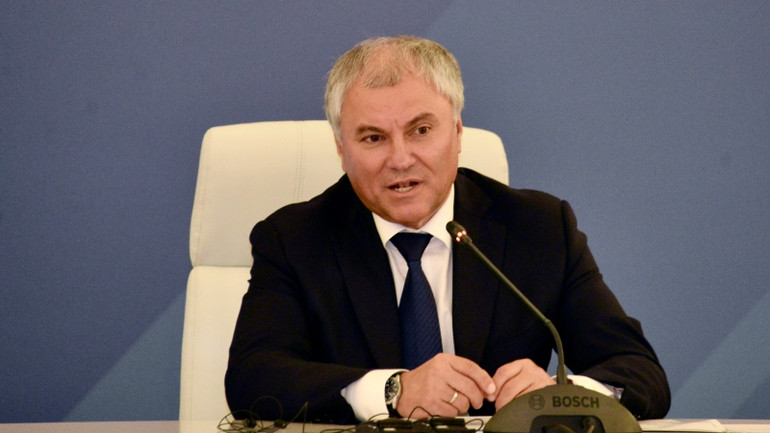 Chủ tịch Duma Quốc gia Quốc hội Liên bang Nga Vyacheslav Victorovich Volodin tại Phiên họp lần thứ ba Ủy ban Hợp tác liên Nghị viện Việt Nam-Liên bang Nga.