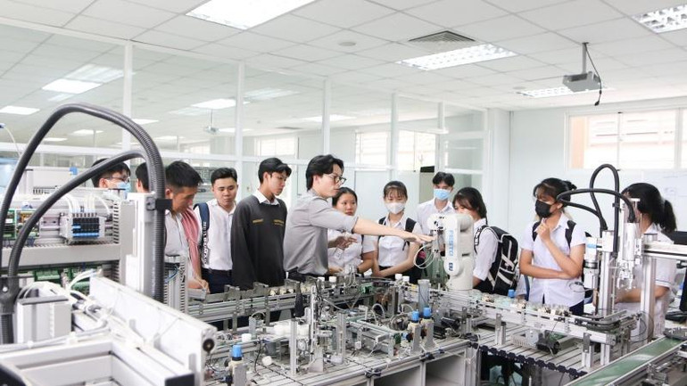 Hệ sinh thái đổi mới sáng tạo, hỗ trợ khởi nghiệp tại Trường đại học Quốc tế Miền Đông do Becamex IDC đầu tư xây dựng ở Bình Dương.