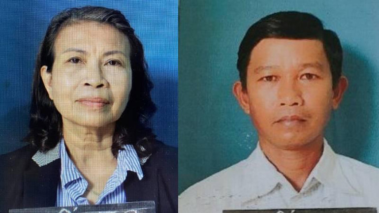 Bà Trần Thị Tích Đức và ông Dương Văn Năm.