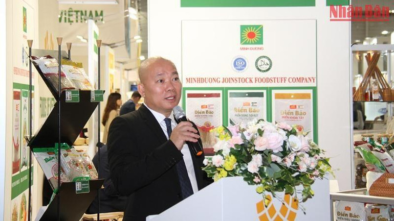 Ông Vũ Bá Phú, Cục trưởng Cục Xúc tiến Thương mại (Bộ Công thương) cho biết SIAL 2022 là cơ hội tốt để Việt Nam giới thiệu những sản phẩm chất lượng cao. (Ảnh: Khải Hoàn)