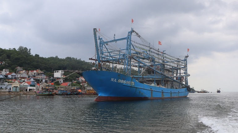 Nghệ An hiện có 3.462 tàu cá/11.108 lao động trực tiếp tham gia đánh bắt hải sản trên biển.