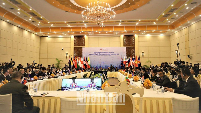 Quang cảnh Hội nghị ADMM+ lần thứ 9.