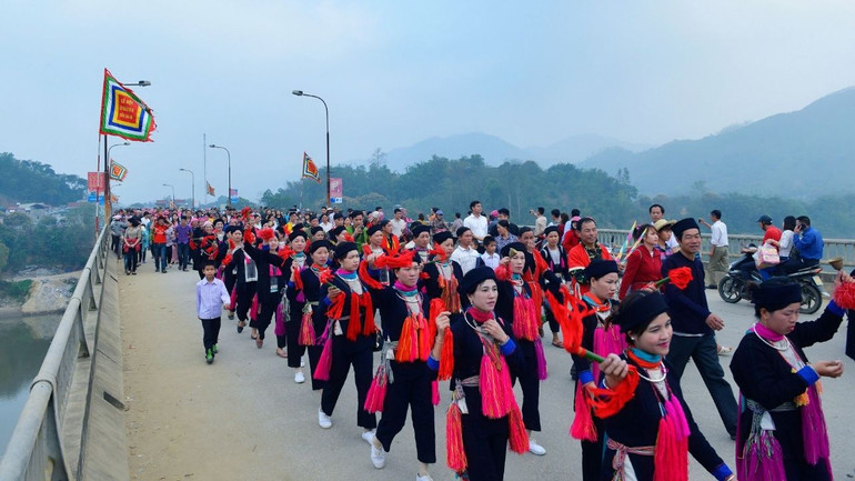 Lễ hội truyền thống đền Bảo Hà mang đến nhiều trải nghiệm văn hóa đặc sắc cho người dân và du khách. (Ảnh: Ban tổ chức cung cấp)