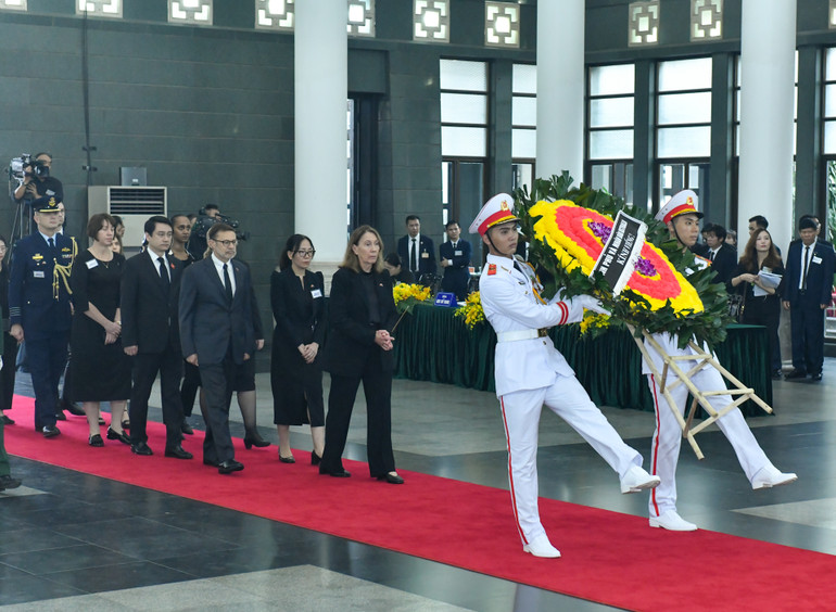 Đoàn Australia viếng Tổng Bí thư Nguyễn Phú Trọng.