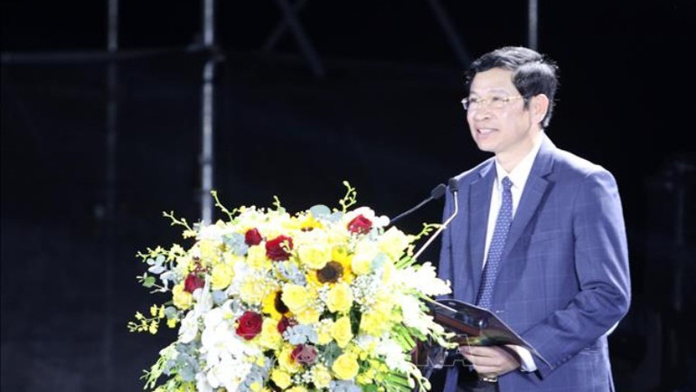 Thứ trưởng Bộ Văn hóa, Thể thao và Du lịch Hồ An Phong phát biểu khai mạc. (Ảnh: Đặng Tuấn/TTXVN) Thứ trưởng Bộ Văn hóa, Thể thao và Du lịch Hồ An Phong phát biểu khai mạc. (Ảnh: Đặng Tuấn/TTXVN)