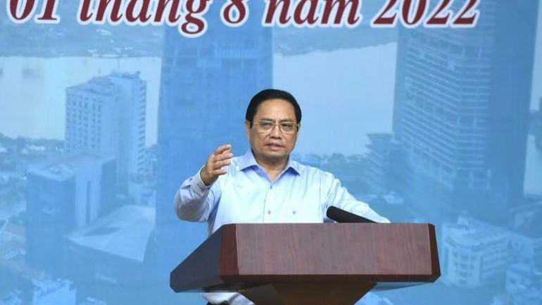 Thủ tướng Phạm Minh Chính phát biểu tại Hội nghị. (Ảnh: Trần Hải)