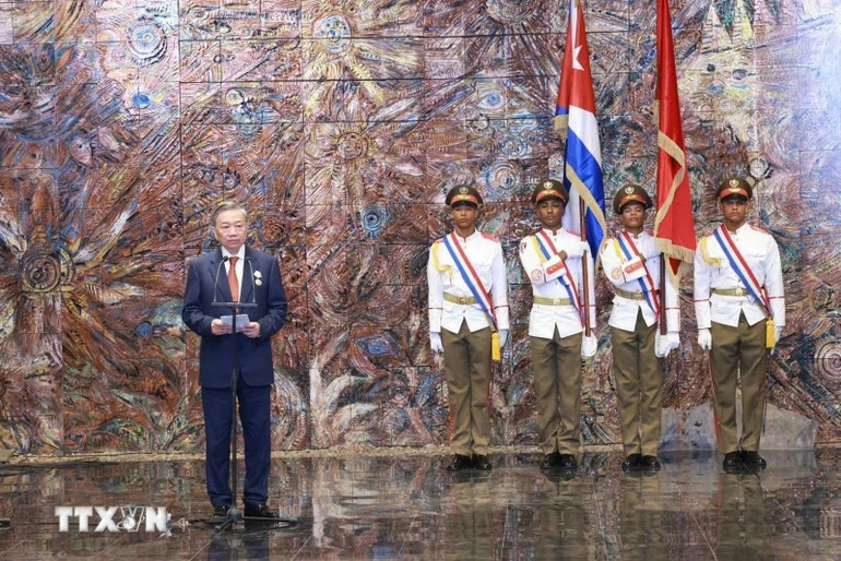 Tổng Bí thư, Chủ tịch nước Tô Lâm phát biểu.(Ảnh: Lâm Khánh/TTXVN)