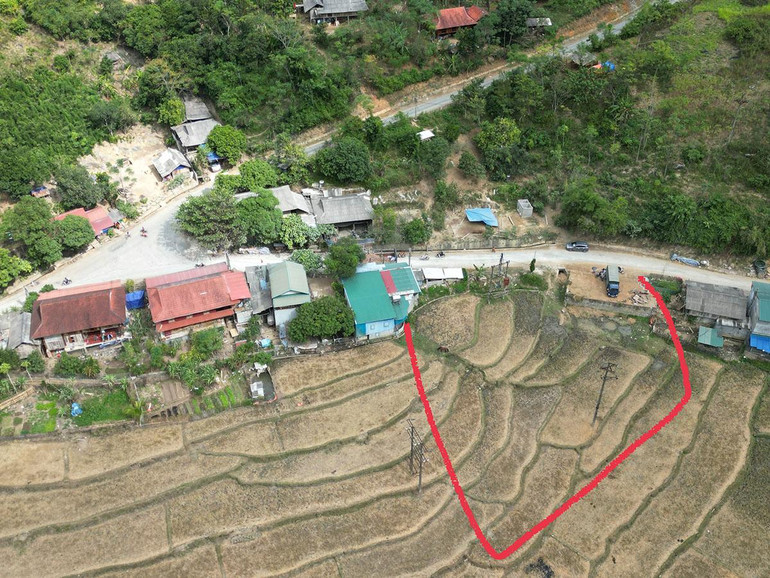 Khu vực liên quan đến đất ruộng và hành lang lưới điện sẽ làm cây xăng.