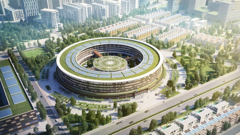 Toàn cảnh Khu công nghệ thông tin tập trung FPT Complex.