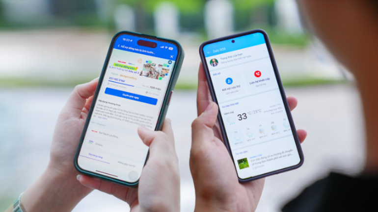 Zalo và Zalopay góp sức hỗ trợ người dân miền bắc chống lũ.