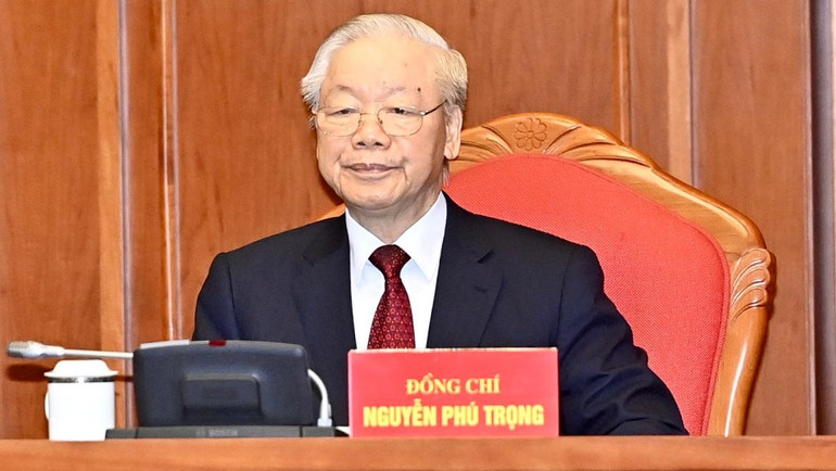 Tổng Bí thư Nguyễn Phú Trọng chủ trì Hội nghị.