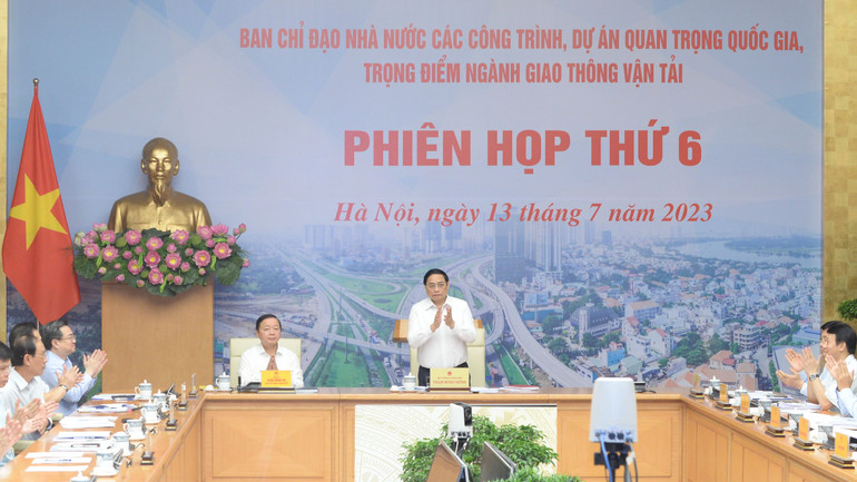 Thủ tướng Phạm Minh Chính chủ trì Phiên họp thứ 6 Ban Chỉ đạo Nhà nước các công trình, dự án quan trọng quốc gia, trọng điểm ngành giao thông vận tải.