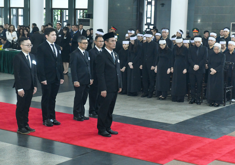 Đoàn Indonesia viếng Tổng Bí thư Nguyễn Phú Trọng.