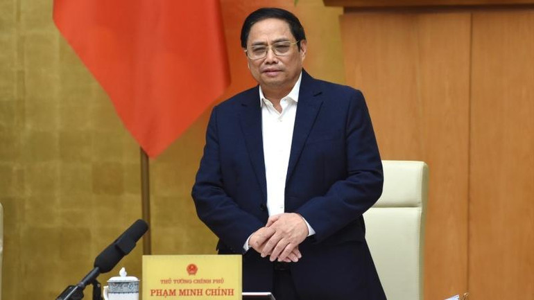 Thủ tướng Phạm Minh Chính Phát biểu chỉ đạo Hội nghị. (Ảnh: Trần Hải)