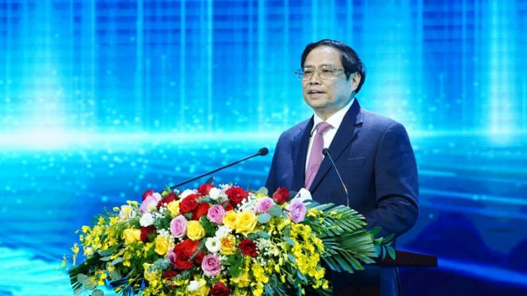 Thủ tướng Chính phủ Phạm Minh Chính phát biểu ý kiến chỉ đạo tại buổi lễ. Thủ tướng Chính phủ Phạm Minh Chính phát biểu ý kiến chỉ đạo tại buổi lễ.