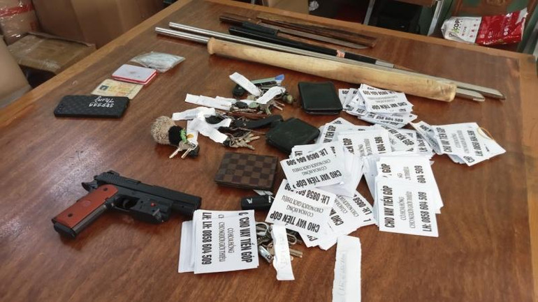 Tang vật thu giữ.