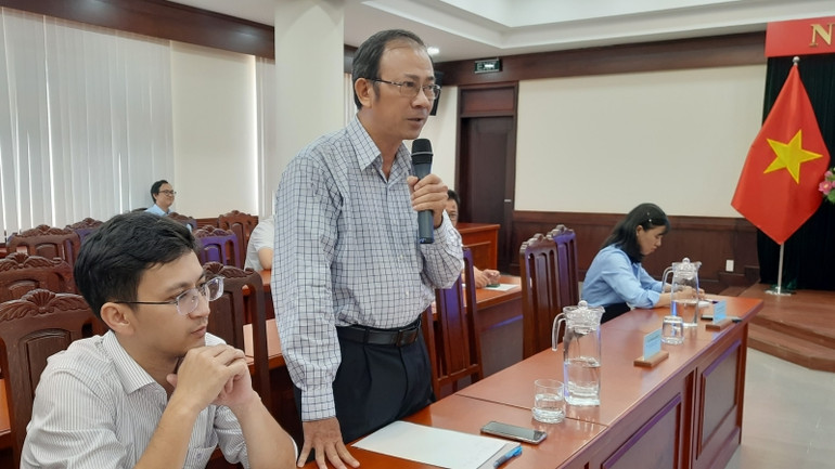 Đại diện các nhà khoa học đóng góp ý kiến tại Hội thảo.