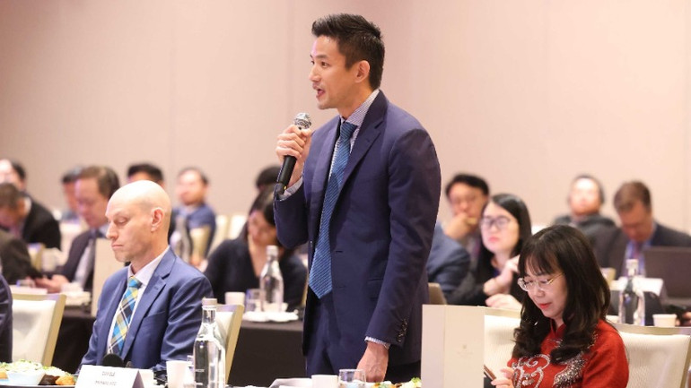 Đại diện doanh nghiệp Singapore phát biểu ý kiến tại Tọa đàm. (Ảnh: Thống Nhất/TTXVN) Đại diện doanh nghiệp Singapore phát biểu ý kiến tại Tọa đàm. (Ảnh: Thống Nhất/TTXVN)