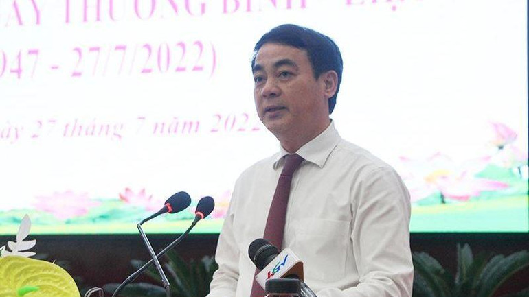 Bí thư Tỉnh ủy Hậu Giang Nghiêm Xuân Thành phát biểu tại buổi lễ.