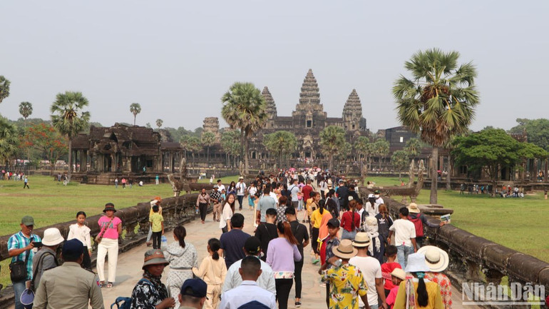 Campuchia không phát hiện sự lây nhiễm Covid-19 trong dịp Tết cổ truyền vừa qua. (Ảnh: Nguyễn Hiệp)