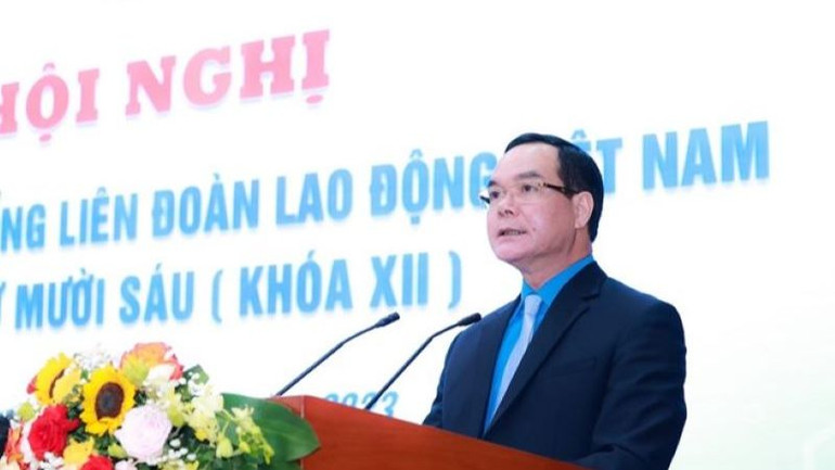 Đồng chí Nguyễn Đình Khang phát biểu khai mạc Hội nghị.