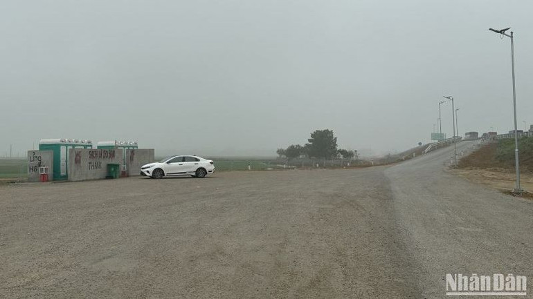 Trạm dừng nghỉ tạm được bố trí trên tuyến cao tốc Mai Sơn-quốc lộ 45.