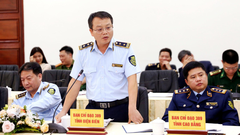 Đại diện Ban Chỉ đạo 389 các địa phương phát biểu tại Hội nghị.