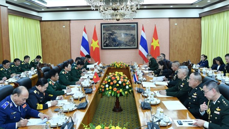 Quang cảnh cuộc hội đàm.